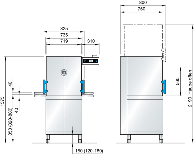 Abmessungen M-iClean H groß